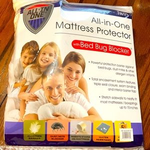 All-in-one twin xl Mattress protector water resistant, Allergy blocker